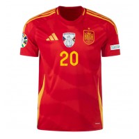Španielsko Pedri Gonzalez #20 Domáci futbalový dres ME 2024 Krátky Rukáv